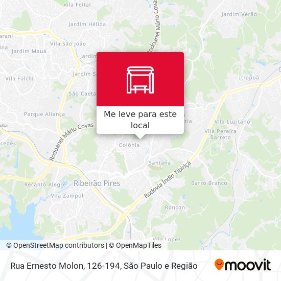 Rua Ernesto Molon, 126-194 mapa