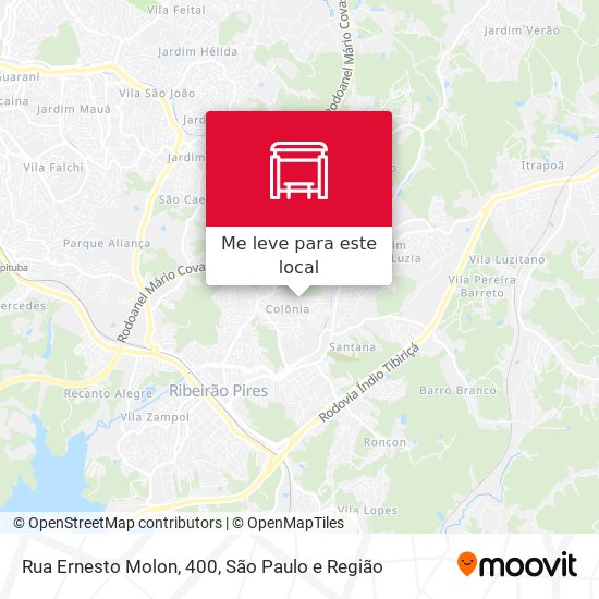 Rua Ernesto Molon, 400 mapa