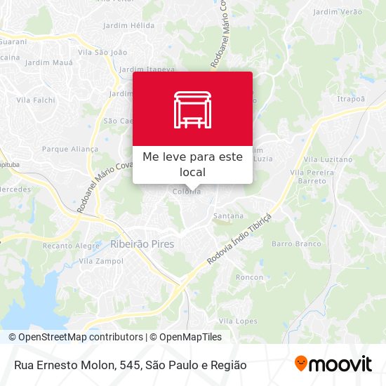 Rua Ernesto Molon, 545 mapa