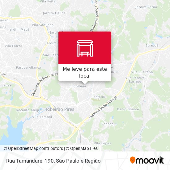 Rua Tamandaré, 190 mapa