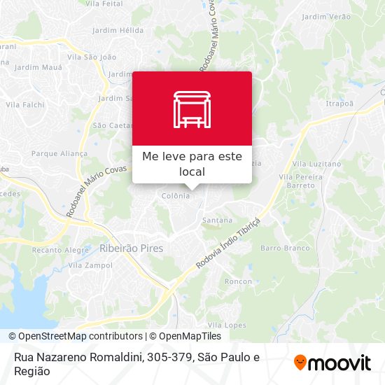 Rua Nazareno Romaldini, 305-379 mapa