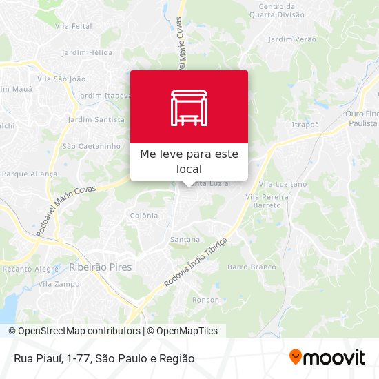 Rua Piauí, 1-77 mapa
