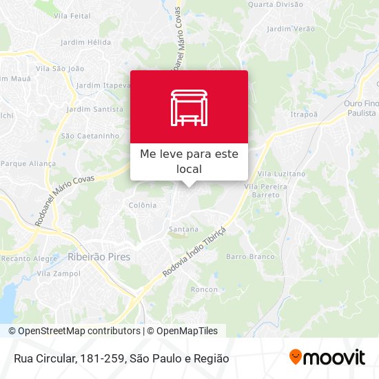 Rua Circular, 181-259 mapa