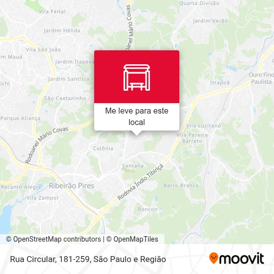Rua Circular, 181-259 mapa