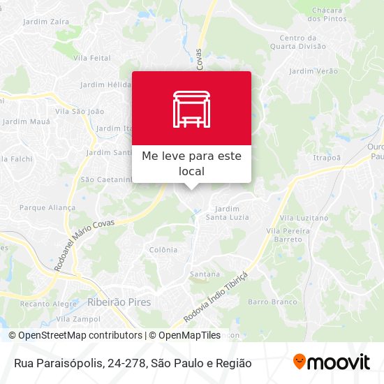 Rua Paraisópolis, 24-278 mapa