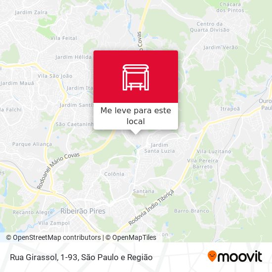 Rua Girassol, 1-93 mapa