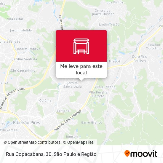 Rua Copacabana, 30 mapa