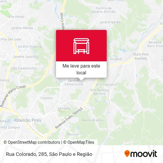Rua Colorado, 285 mapa
