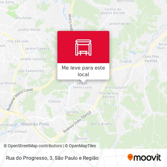 Rua do Progresso, 3 mapa