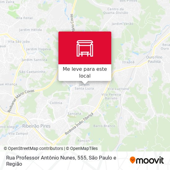 Rua Professor Antônio Nunes, 555 mapa
