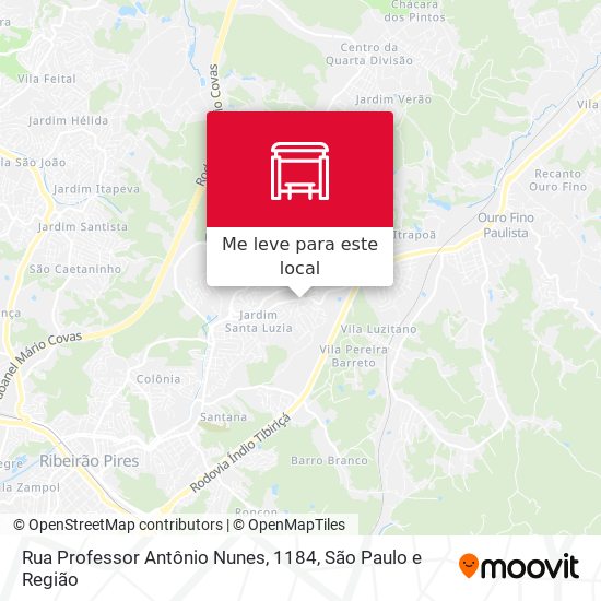 Rua Professor Antônio Nunes, 1184 mapa
