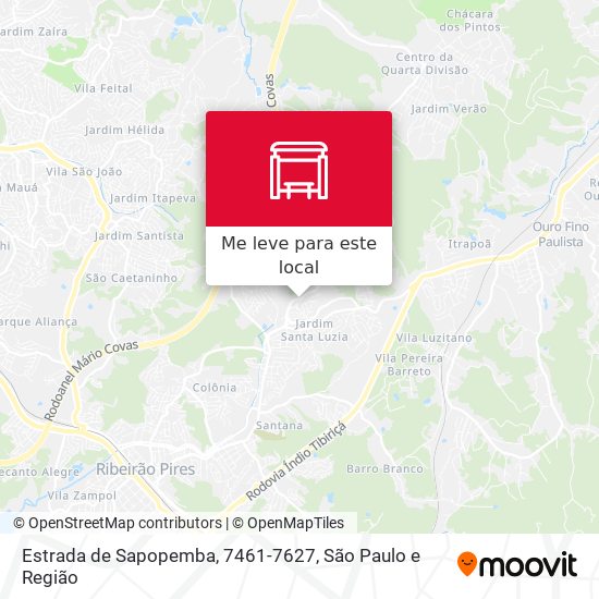 Estrada de Sapopemba, 7461-7627 mapa