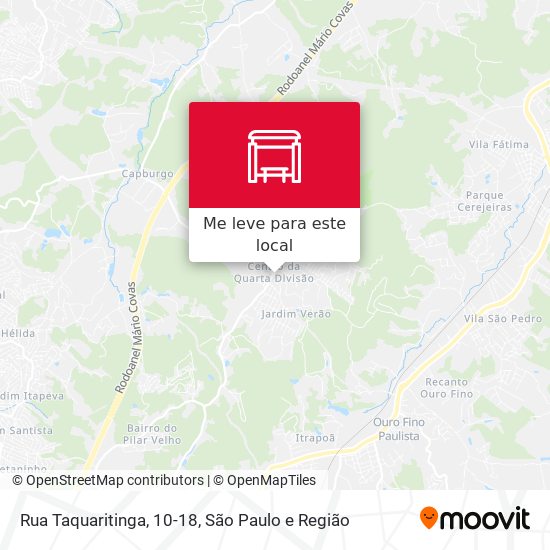 Rua Taquaritinga, 10-18 mapa