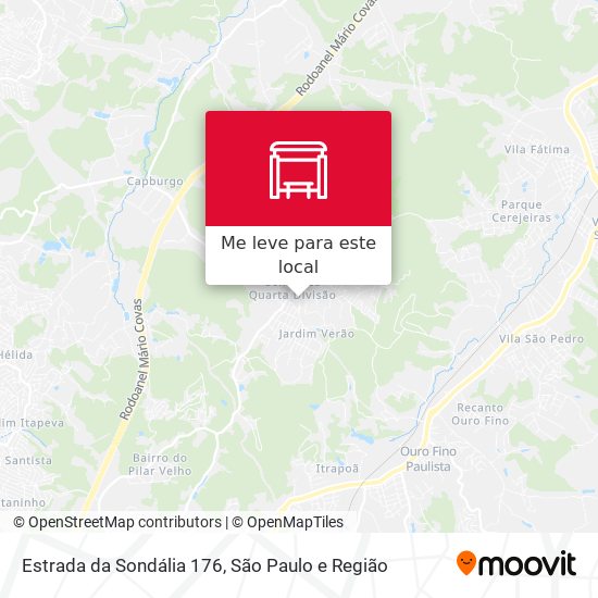 Estrada da Sondália 176 mapa