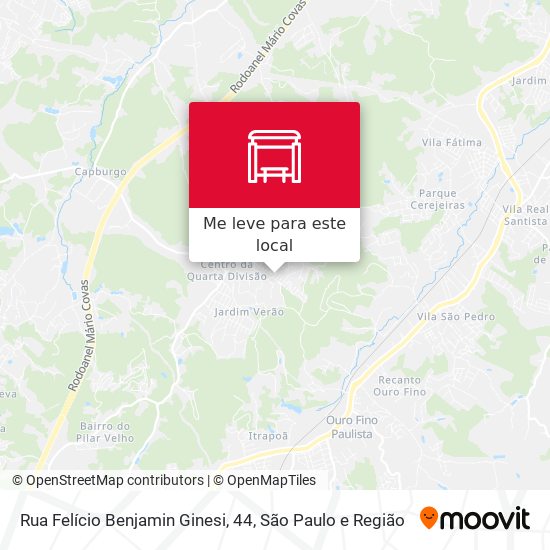 Rua Felício Benjamin Ginesi, 44 mapa