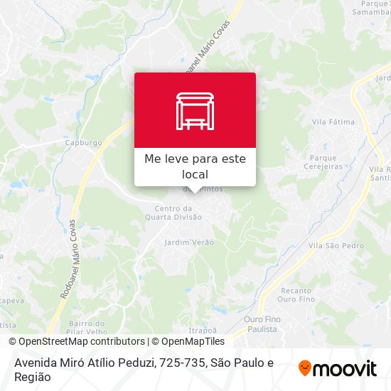 Avenida Miró Atílio Peduzi, 725-735 mapa