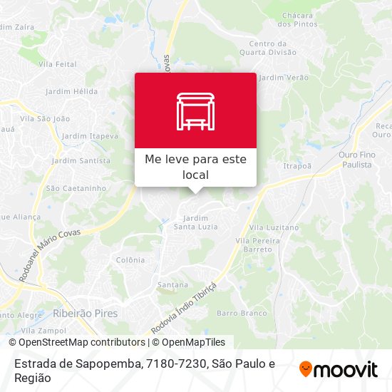 Estrada de Sapopemba, 7180-7230 mapa