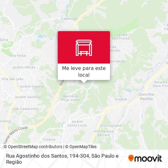 Rua Agostinho dos Santos, 194-304 mapa