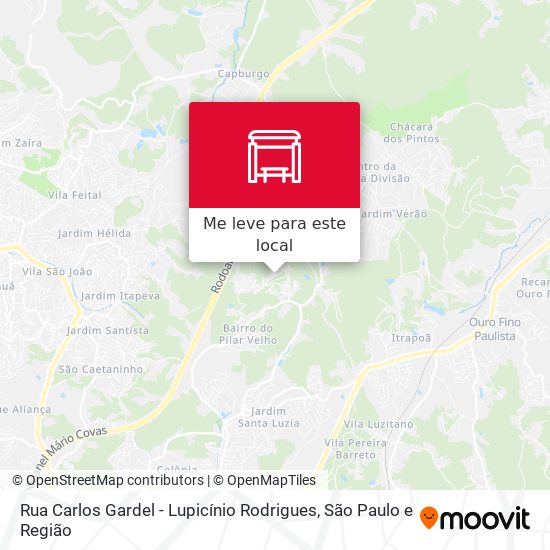 Rua Carlos Gardel - Lupicínio Rodrigues mapa