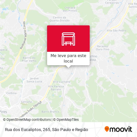 Rua dos Eucaliptos, 265 mapa
