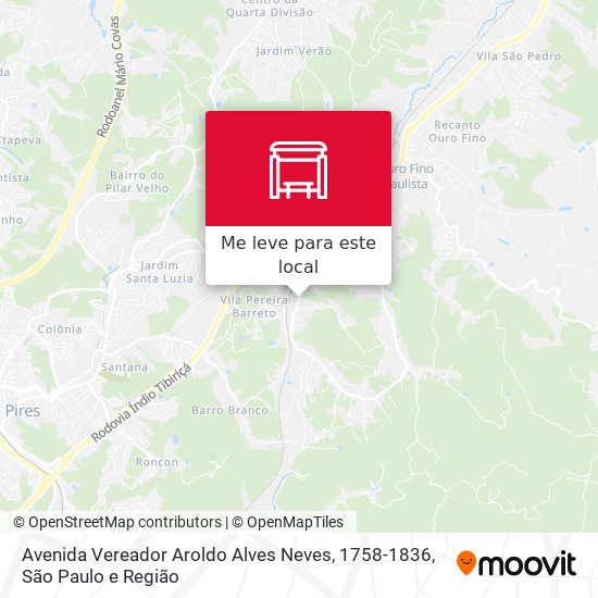 Avenida Vereador Aroldo Alves Neves, 1758-1836 mapa