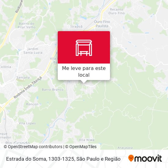Estrada do Soma, 1303-1325 mapa