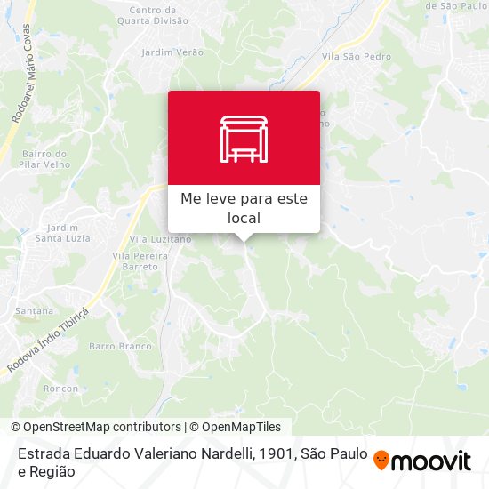 Estrada Eduardo Valeriano Nardelli, 1901 mapa