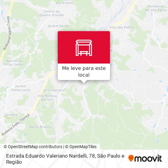 Estrada Eduardo Valeriano Nardelli, 78 mapa