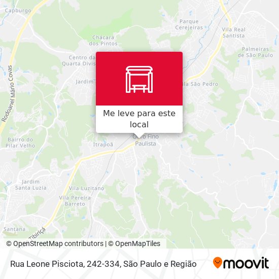 Rua Leone Pisciota, 242-334 mapa