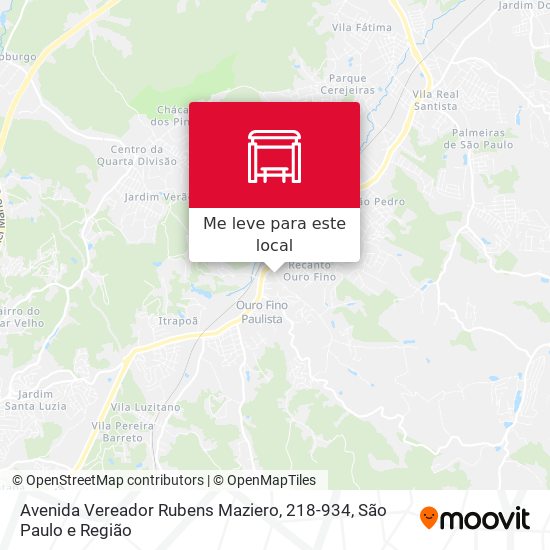 Avenida Vereador Rubens Maziero, 218-934 mapa