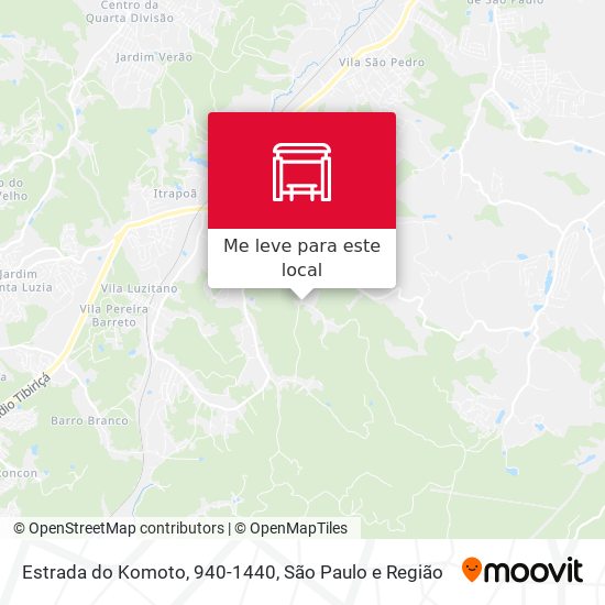 Estrada do Komoto, 940-1440 mapa