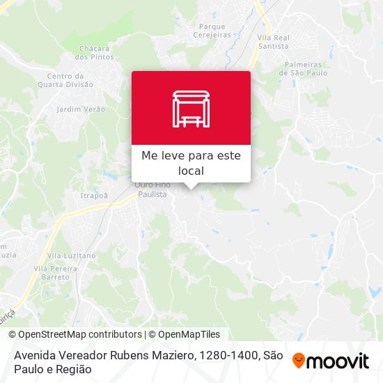 Avenida Vereador Rubens Maziero, 1280-1400 mapa