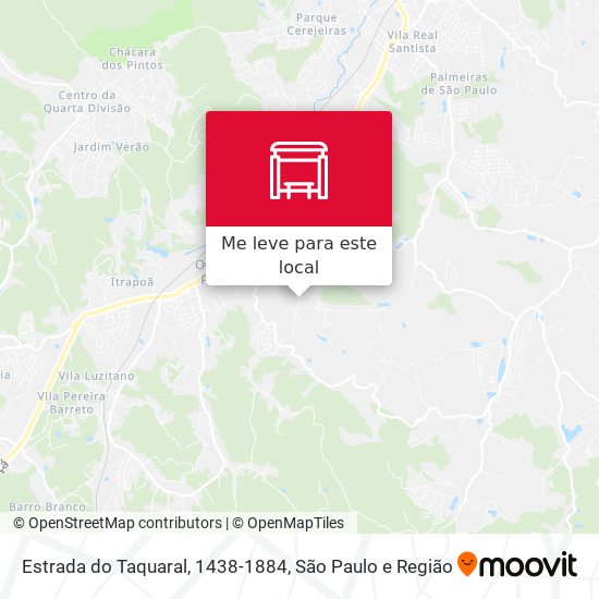 Estrada do Taquaral, 1438-1884 mapa
