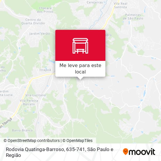 Rodovia Quatinga-Barroso, 635-741 mapa
