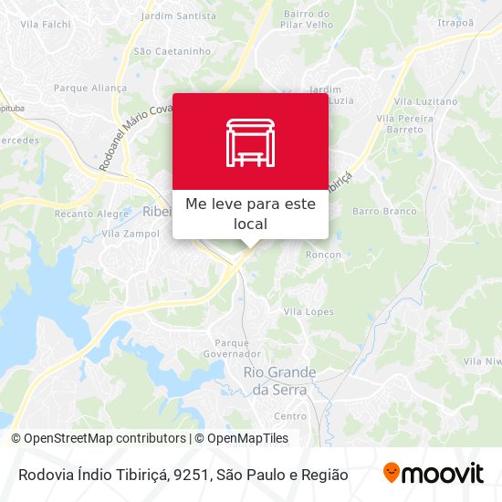 Rodovia Índio Tibiriçá, 9251 mapa