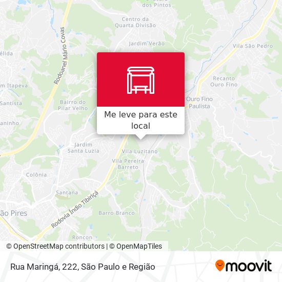 Rua Maringá, 222 mapa