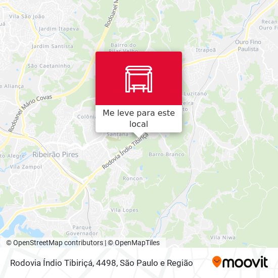 Rodovia Índio Tibiriçá, 4498 mapa