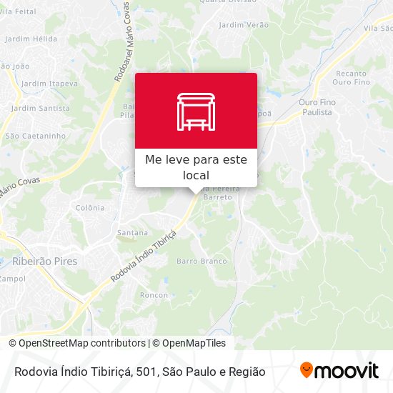 Rodovia Índio Tibiriçá, 501 mapa