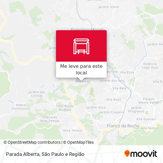 Parada Alberta mapa