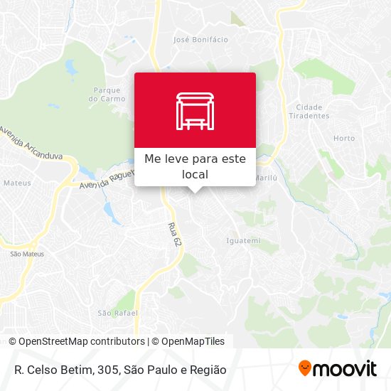 R. Celso Betim, 305 mapa