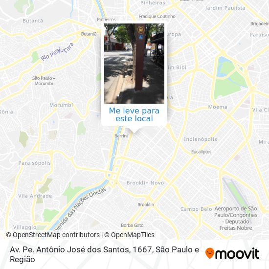 Av. Pe. Antônio José dos Santos, 1667 mapa