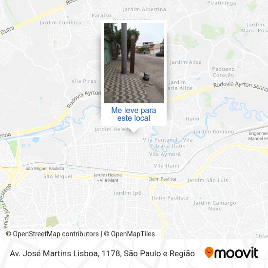 Av. José Martins Lisboa, 1178 mapa