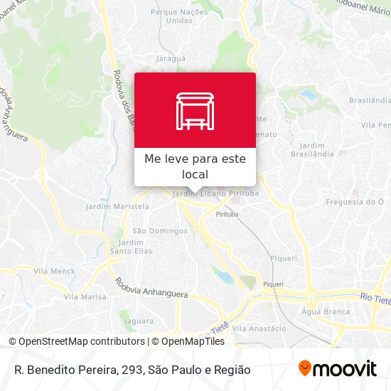 R. Benedito Pereira, 293 mapa