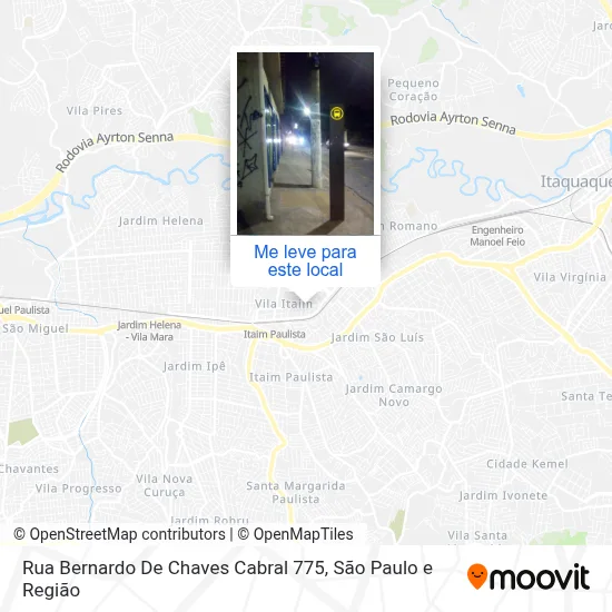 Rua Bernardo De Chaves Cabral 775 mapa