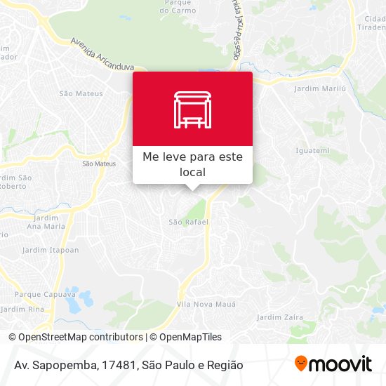 Av. Sapopemba, 17481 mapa