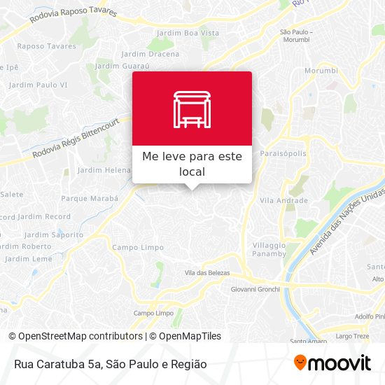 Rua Caratuba 5a mapa