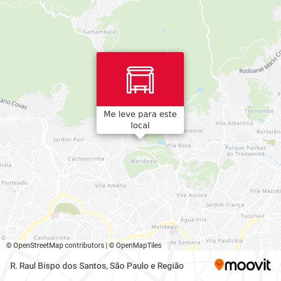 R. Raul Bispo dos Santos mapa