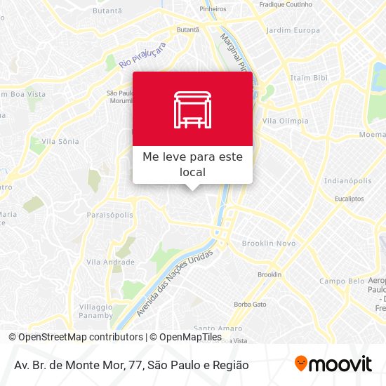 Av. Br. de Monte Mor, 77 mapa