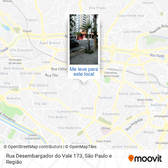 Rua Desembargador do Vale 173 mapa