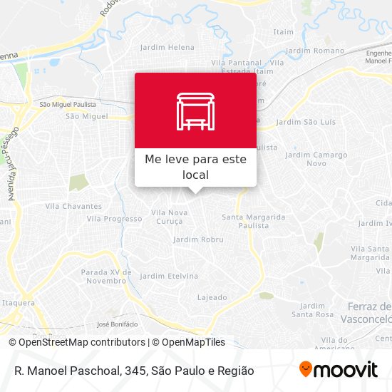R. Manoel Paschoal, 345 mapa